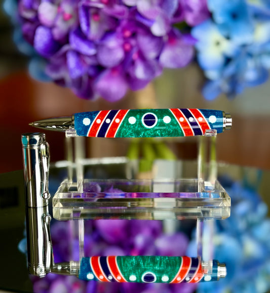 Emerald Mosaic Rollerball Pen